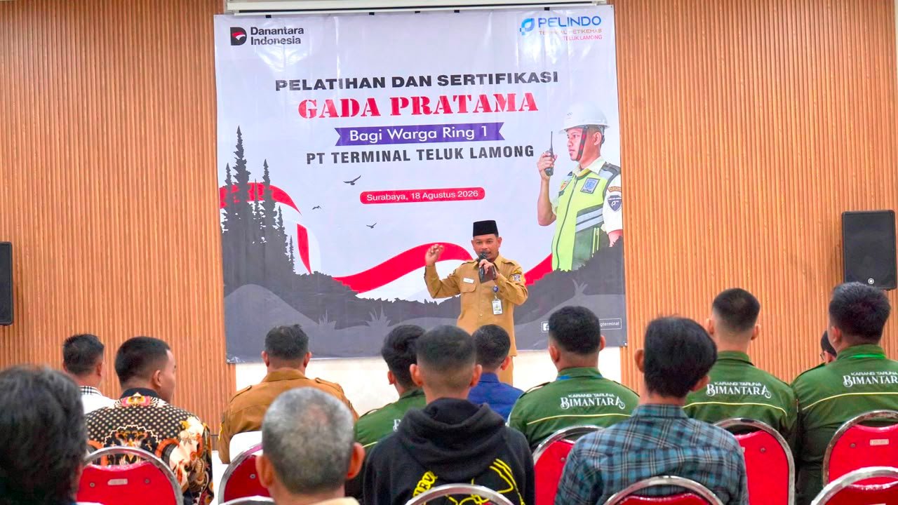 15 Warga Ring 1 Ikuti Pelatihan Gada Pratama Gratis dari Terminal Teluk Lamong