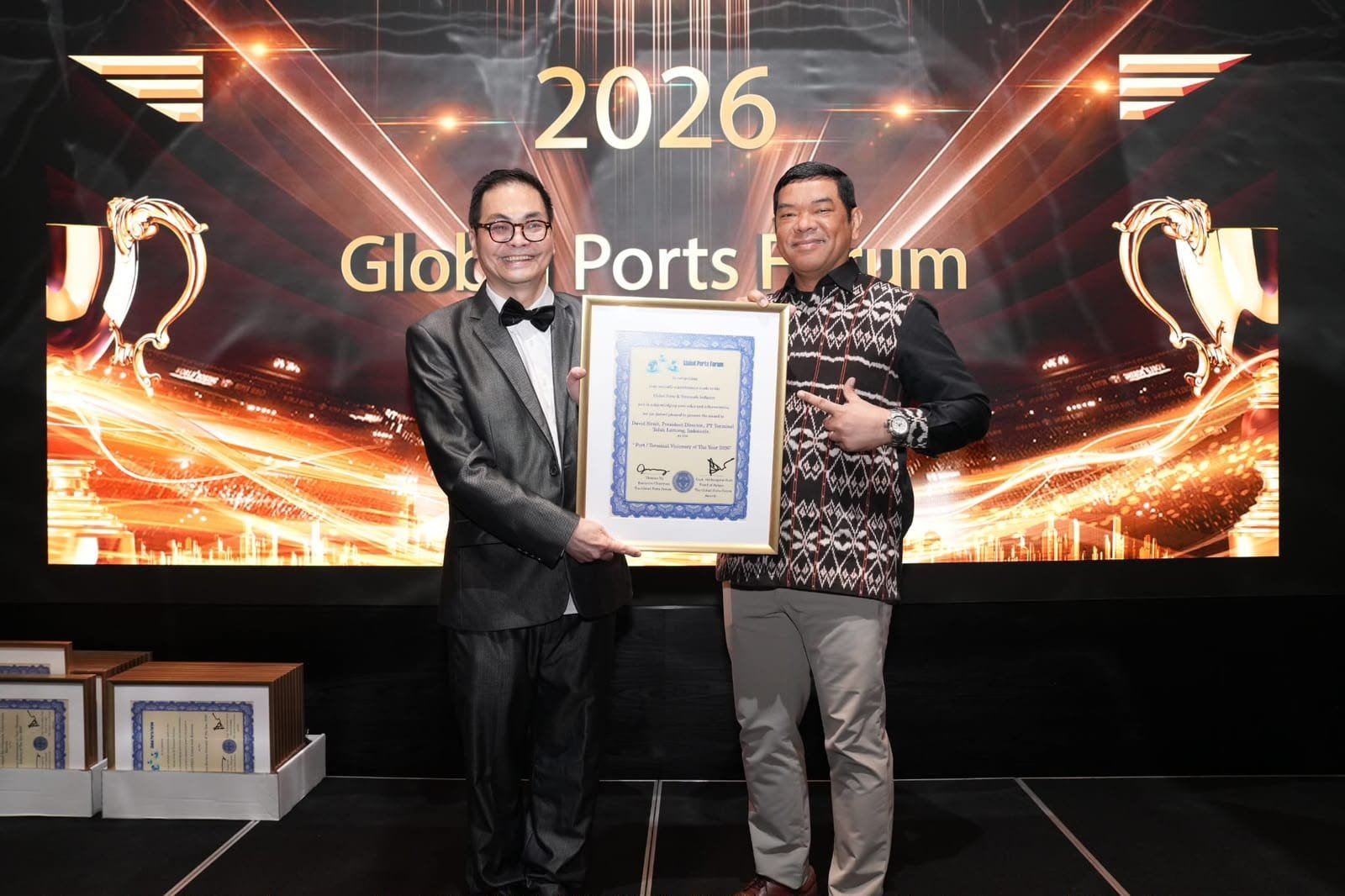 David P. Sirait Raih Penghargaan Visioner Industri Kepelabuhanan Dunia 2026, Perkuat Transformasi Pelabuhan Hijau dan Cerdas